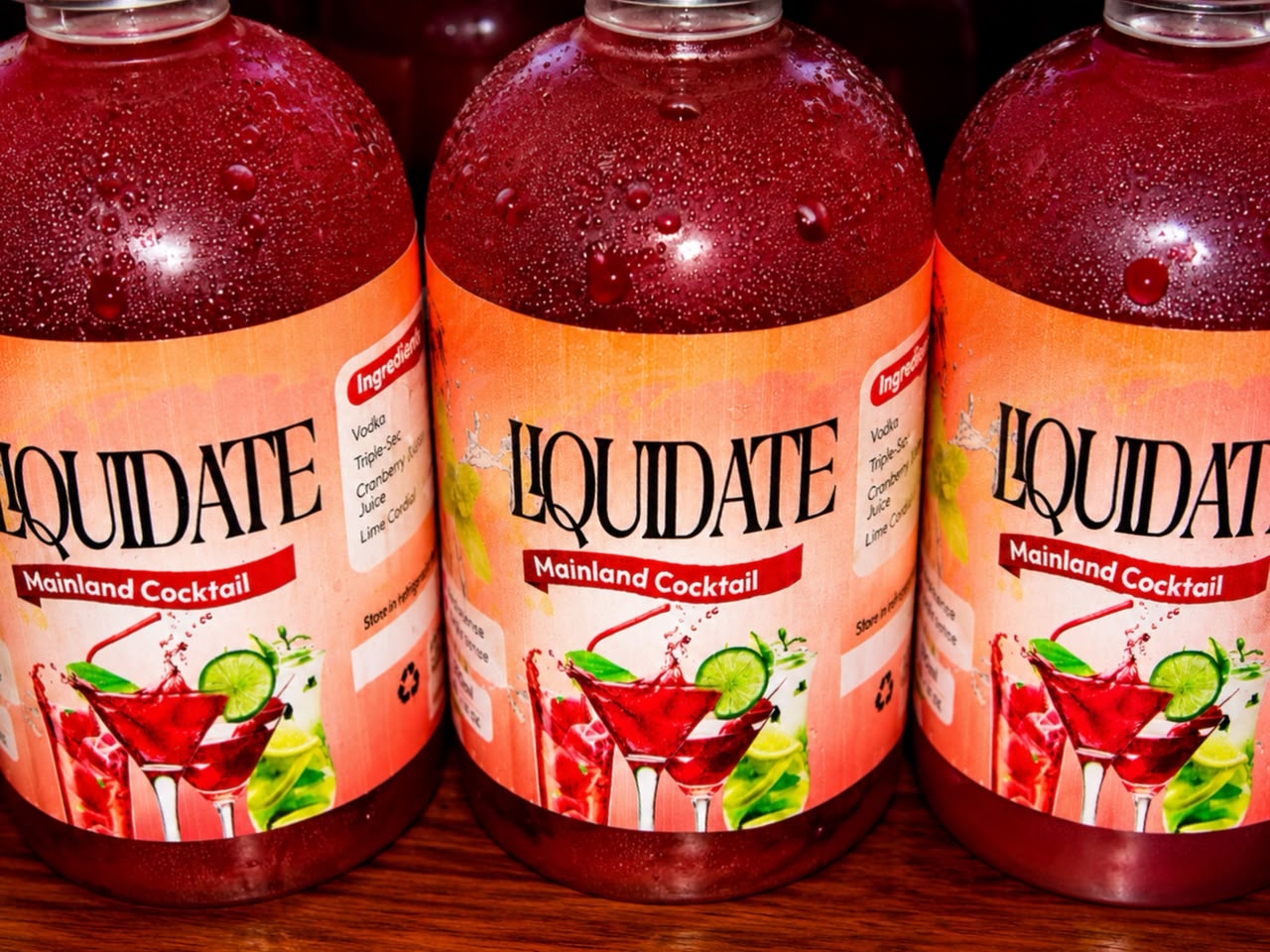 Liquidate cocktails and mocktails